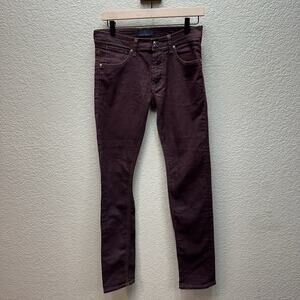 Super cool ZARA MAN Men's W29/31 Burgundy Denim Skinny Leg Jeans Comfort Stretch